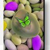 Green Butterfly Paint By Number