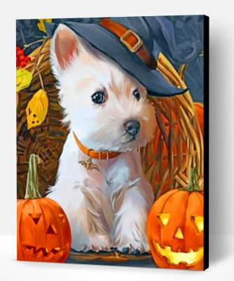 Halloween Dog Paint By Number