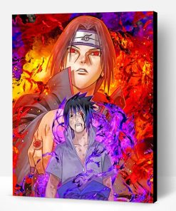 Naruto Blazing Sasuke Itachi Paint By Number