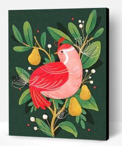 Red Bird Paint By Number