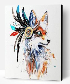 Tribal Fox Paint By Number