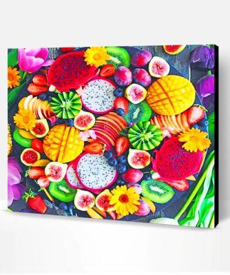 Tasty Fruits Paint By Number