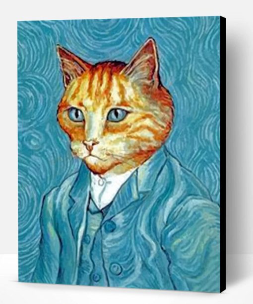 Van Gogh Cat Paint By Number