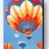 Vintage Hot Air Balloon Paint By Number