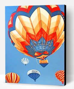 Vintage Hot Air Balloon Paint By Number