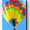 Yellow Blue Hot Air Balloon Paint By Number