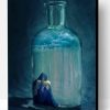 Sad Woman In A Glass Bottle Paint By Number