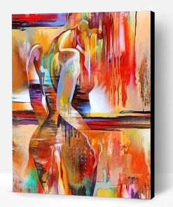 Abstract Woman Body Paint By Number