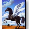 Black Horse Piano Wings Paint By Number