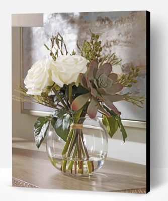 Bouquet In Glass Paint By Number