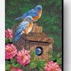 Garden Bluebirds Paint By Number