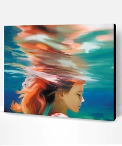 Girl Underwater Art Paint By Number