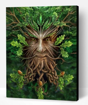 Green Tree Man Paint By Number