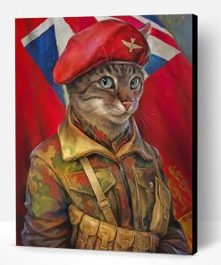 Military Cat Art Paint By Number