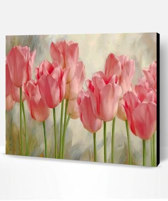 Pink Tulips Paint By Number