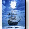 Pirate Ship Moonlight Paint By Number