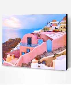 Santorini Island Paint By Number