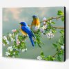 Spring Bluebirds Paint By Number