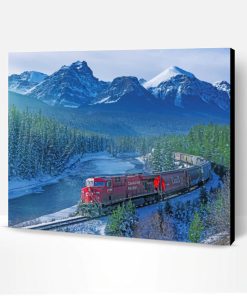 Train Railway Banff Park Paint By Number