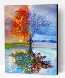 Tree Seasons Paint By Number