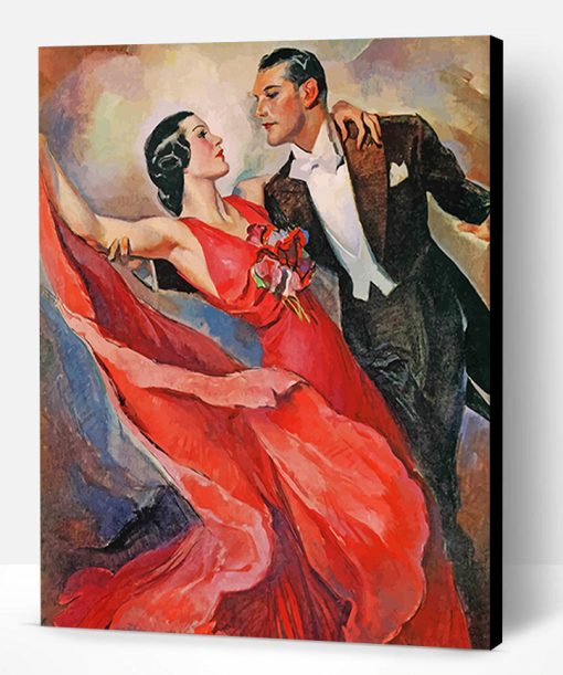 Vintage Dancers Art Paint By Number