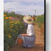 Woman With Hat In Farm Paint By Number