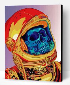 Astronaut Skull Paint By Number