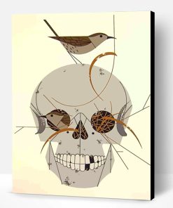 Charley Harper Skull Paint By Number