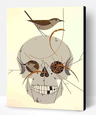 Charley Harper Skull Paint By Number