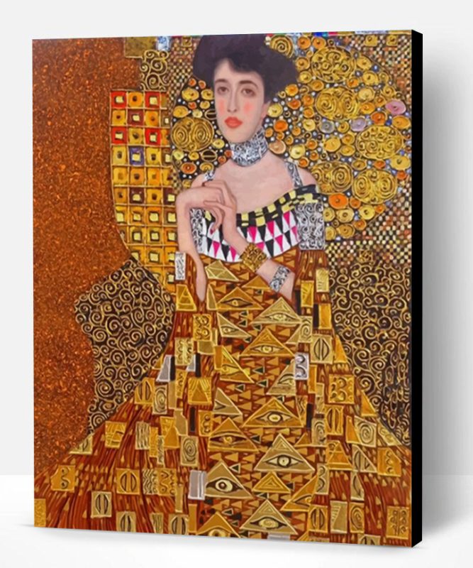 Woman In Gold Paint By Number