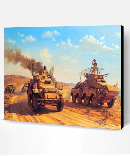 Battle Tanks Art Paint By Number