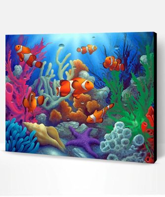 Clownfish Underwater Paint By Number