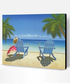 Coastal Beach Chairs Paint By Number
