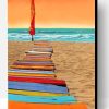 Colorful Beachwalk Paint By Number