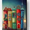 Fantasy Books Houses Paint By Number