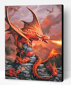 Fire Dragon Paint By Number