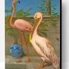 Flamingo And Pelican Paint By Number