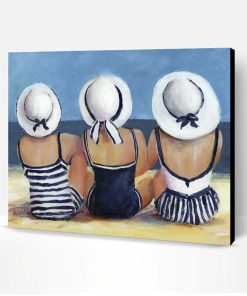 Girls In The Beach Paint By Number