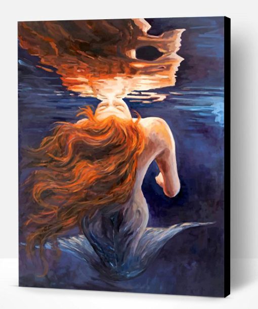 Mermaid Underwater Art Paint By Number