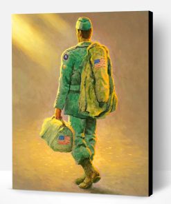 Military Man Paint By Number
