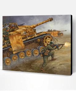 Military Tank WW2 Paint By Number