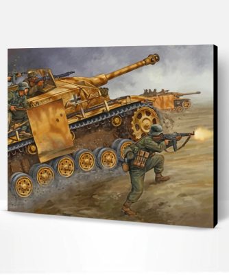 Military Tank WW2 Paint By Number