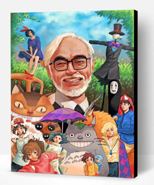 Miyazaki And Ghibli Team Paint By Number