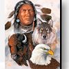 Native American With Animals Paint By Number