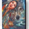 Native American With Wolf Paint By Number