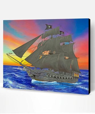 Pirate Ship Paint By Number