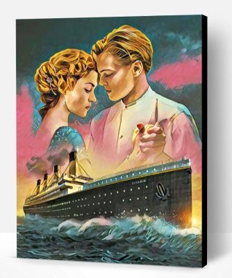 Rose And Jack Titanic Paint By Number