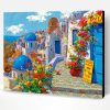 Santorini In Spring Paint By Number