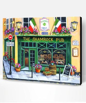 The Shamrock Pub Art Paint By Number