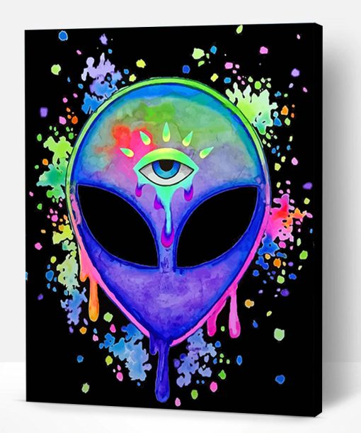 Trippy Alien Paint By Number